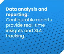 Data analysis and<br />
reporting